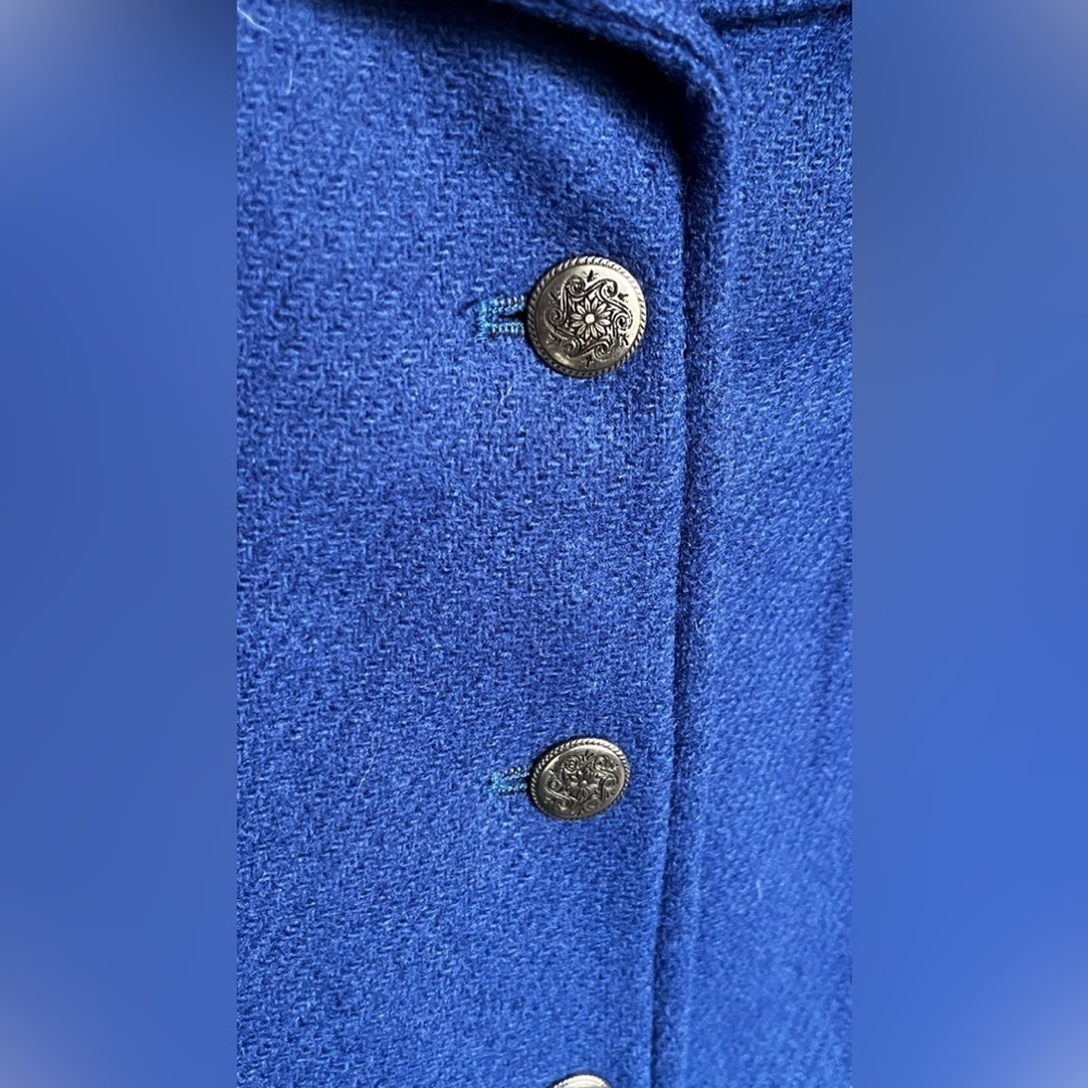 Pendleton Blue Virgin Wool Button Front Long Slee… - image 3